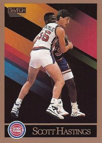 #87 Scott Hastings - Detroit Pistons - 1990-91 SkyBox Basketball