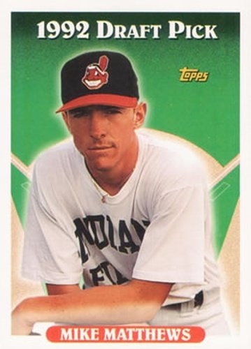 #787 Mike Matthews - Cleveland Indians - 1993 Topps Baseball