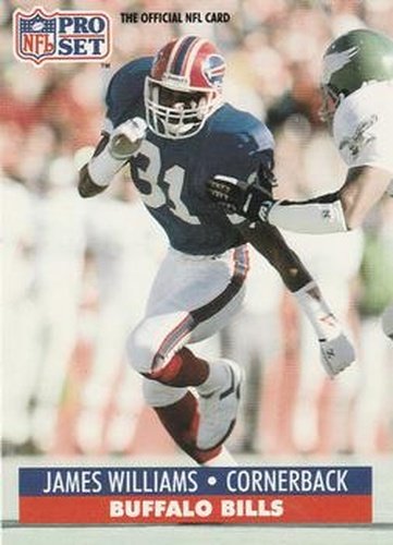 #87 James Williams - Buffalo Bills - 1991 Pro Set Football