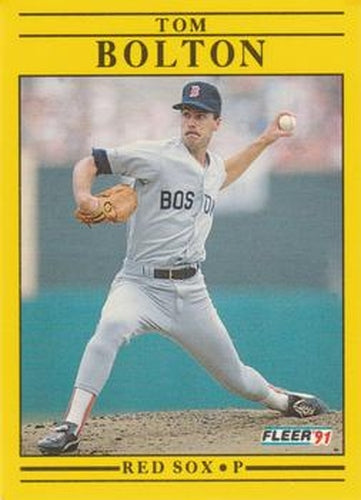 #87 Tom Bolton - Boston Red Sox - 1991 Fleer Baseball