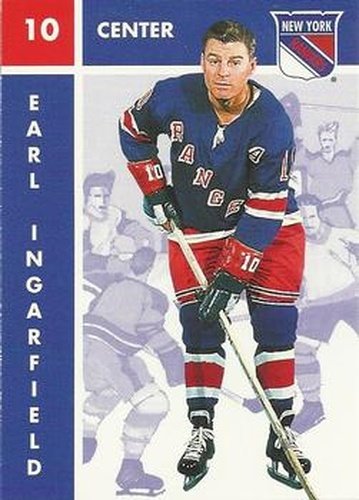#87 Earl Ingarfield - New York Rangers - 1995-96 Parkhurst 1966-67 Hockey