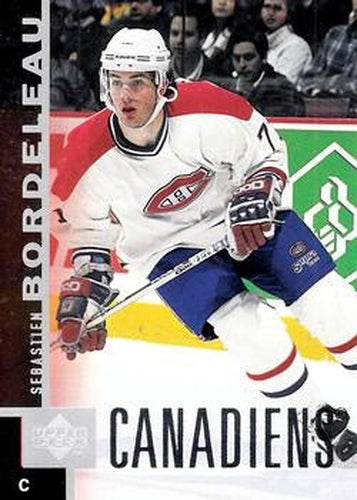 #87 Sebastien Bordeleau - Montreal Canadiens - 1997-98 Upper Deck Hockey