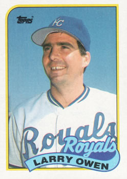 #87 Larry Owen - Kansas City Royals - 1989 Topps Baseball
