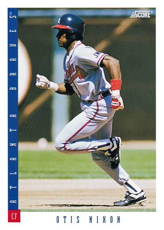 #87 Otis Nixon - Atlanta Braves - 1993 Score Baseball