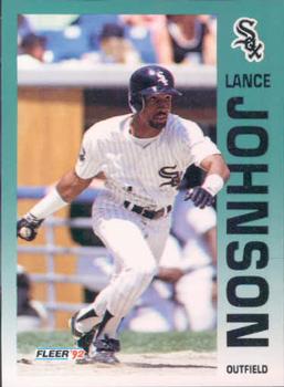 #87 Lance Johnson - Chicago White Sox - 1992 Fleer Baseball