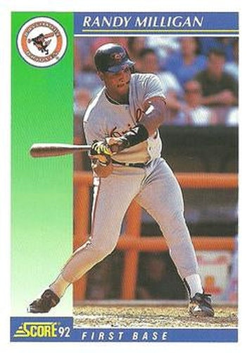 #87 Randy Milligan - Baltimore Orioles - 1992 Score Baseball