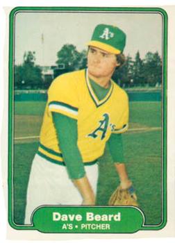 #87 Dave Beard - Oakland Athletics - 1982 Fleer Baseball