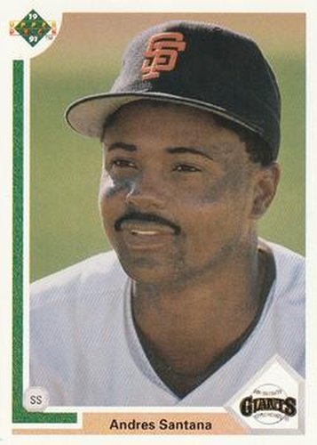 #87 Andres Santana - San Francisco Giants - 1991 Upper Deck Baseball