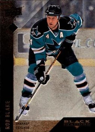 #87 Rob Blake - San Jose Sharks - 2009-10 Upper Deck Black Diamond Hockey