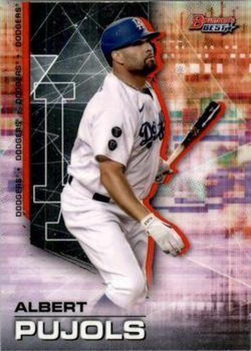 #87 Albert Pujols - Los Angeles Dodgers - 2021 Bowman's Best Baseball