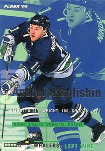 #87 Andrei Nikolishin - Hartford Whalers - 1994-95 Fleer Hockey