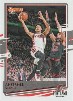 #87 Anfernee Simons - Portland Trail Blazers - 2020-21 Donruss Basketball