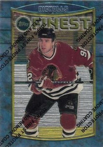 #87 Bernie Nicholls - Chicago Blackhawks - 1994-95 Finest Hockey