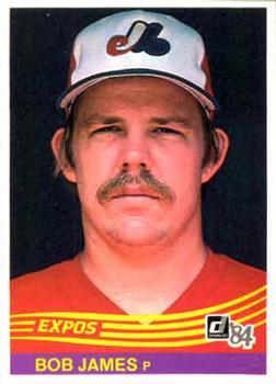 #87 Bob James - Montreal Expos - 1984 Donruss Baseball