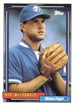 #87 Bob MacDonald - Toronto Blue Jays - 1992 Topps Baseball