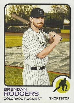 #87 Brendan Rodgers - Colorado Rockies - 2022 Topps Heritage Baseball