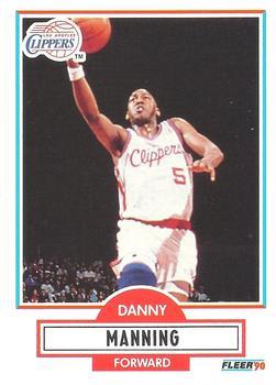 #87 Danny Manning - Los Angeles Clippers - 1990-91 Fleer Basketball