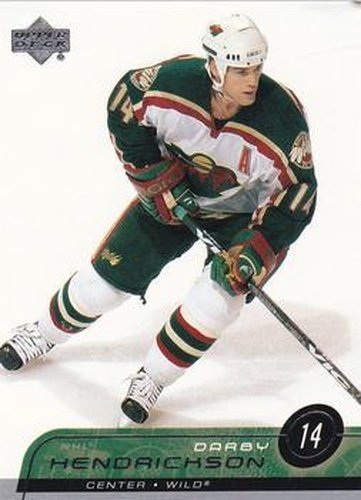#87 Darby Hendrickson - Minnesota Wild - 2002-03 Upper Deck Hockey