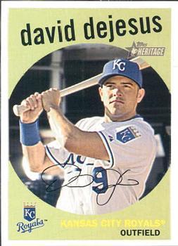 #87 David DeJesus - Kansas City Royals - 2008 Topps Heritage Baseball
