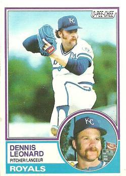 #87 Dennis Leonard - Kansas City Royals - 1983 O-Pee-Chee Baseball