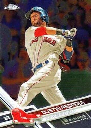#87 Dustin Pedroia - Boston Red Sox - 2017 Topps Chrome Baseball