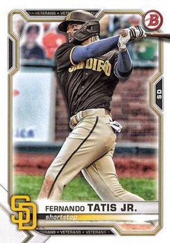 #87 Fernando Tatis Jr. - San Diego Padres - 2021 Bowman Baseball