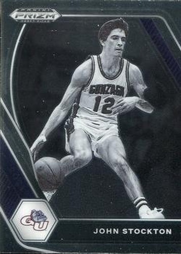 #87 John Stockton - Gonzaga Bulldogs - 2021 Panini Prizm Collegiate Draft Picks Basketball