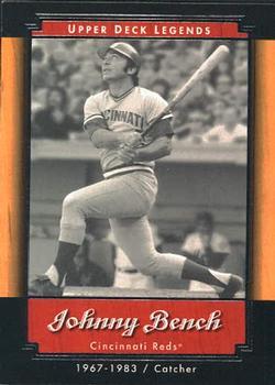 #87 Johnny Bench - Cincinnati Reds - 2001 Upper Deck Legends Baseball