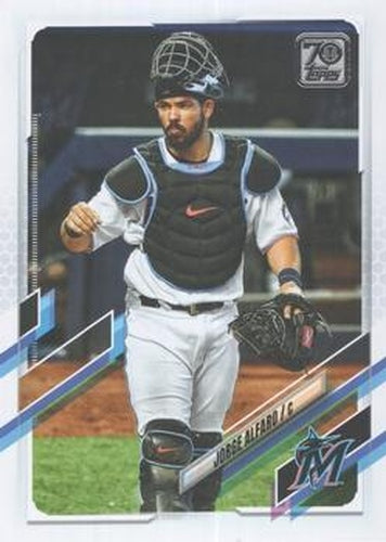 #87 Jorge Alfaro - Miami Marlins - 2021 Topps Baseball