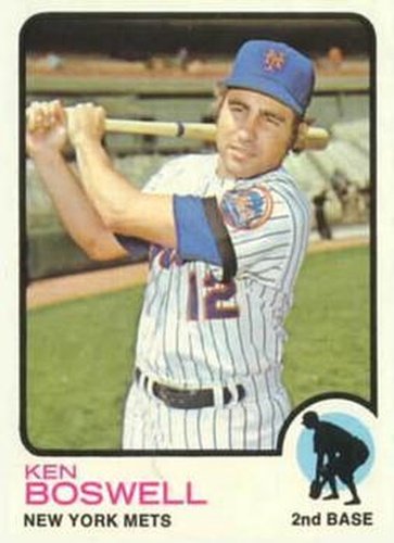 #87 Ken Boswell - New York Mets - 1973 Topps Baseball