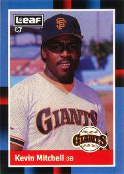 #87 Kevin Mitchell - San Francisco Giants - 1988 Leaf Baseball