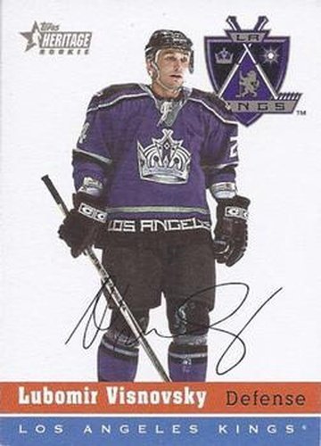#87 Lubomir Visnovsky - Los Angeles Kings - 2000-01 Topps Heritage Hockey