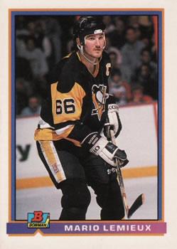 #87 Mario Lemieux - Pittsburgh Penguins - 1991-92 Bowman Hockey