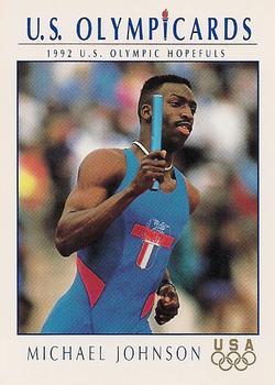 #87 Michael Johnson - USA - 1992 Impel U.S. Olympic Hopefuls