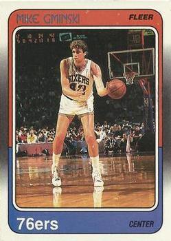 #87 Mike Gminski - Philadelphia 76ers - 1988-89 Fleer Basketball