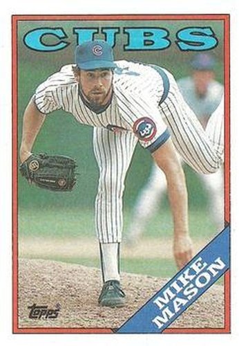 #87 Mike Mason - Chicago Cubs - 1988 Topps Baseball