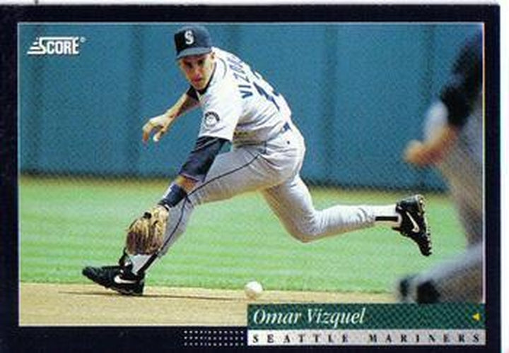 #87 Omar Vizquel - Seattle Mariners -1994 Score Baseball