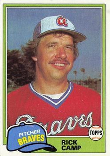 #87 Rick Camp - Atlanta Braves - 1981 Topps Baseball
