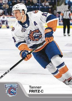 #87 Tanner Fritz - Bridgeport Sound Tigers - 2020-21 Upper Deck AHL Hockey