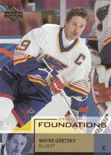 #87 Wayne Gretzky - St. Louis Blues - 2002-03 Upper Deck Foundations Hockey