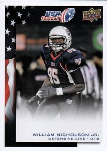 #87 William Nicholson Jr. - USA - 2014 Upper Deck USA Football