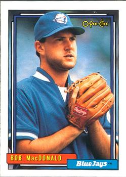 #87 Bob MacDonald - Toronto Blue Jays - 1992 O-Pee-Chee Baseball