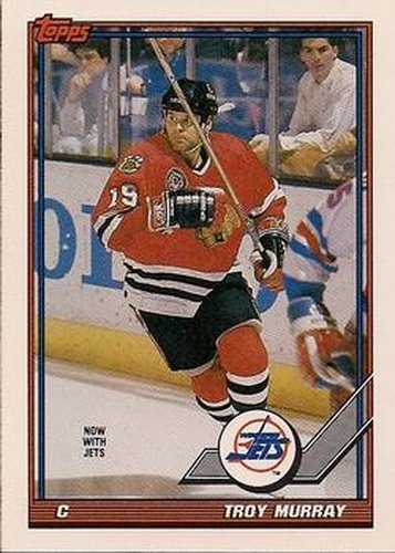 #87 Troy Murray - Winnipeg Jets - 1991-92 Topps Hockey