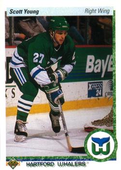 #87 Scott Young - Hartford Whalers - 1990-91 Upper Deck Hockey