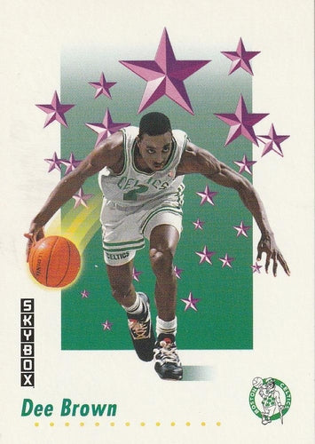 #487 Dee Brown - Boston Celtics - 1991-92 SkyBox Basketball