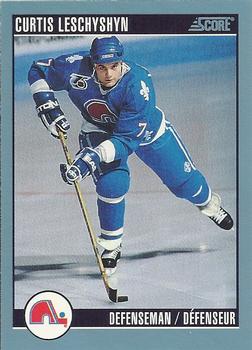 #87 Curtis Leschyshyn - Quebec Nordiques - 1992-93 Score Canadian Hockey