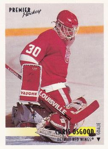 #87 Chris Osgood - Detroit Red Wings - 1994-95 O-Pee-Chee Premier Hockey