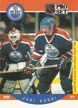 #87 Jari Kurri - Edmonton Oilers - 1990-91 Pro Set Hockey