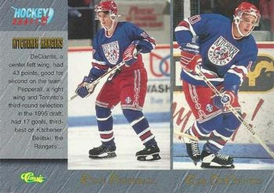 #87 Ryan Pepperall / Rob DeCiantis / David Belitski / Boyd Devereaux - Kitchener Rangers - 1995 Classic Hockey