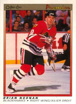 #87 Brian Noonan - Chicago Blackhawks - 1990-91 O-Pee-Chee Premier Hockey